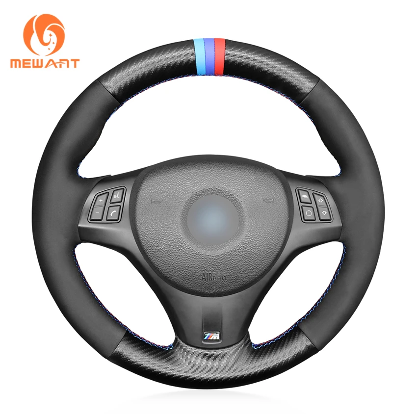 

Hand Stitching Matte Carbon Suede Steering Wheel Cover for BMW 3 Series E82 E87 E88 E90 E91 M3 E92 E92 M Sport 125i 325i 335i