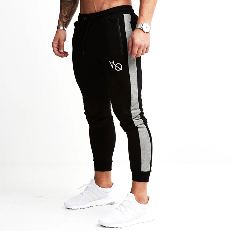 

Tapered Fit Black Gym Sport Jogger Pants Men Running Terry Cotton SweatPants