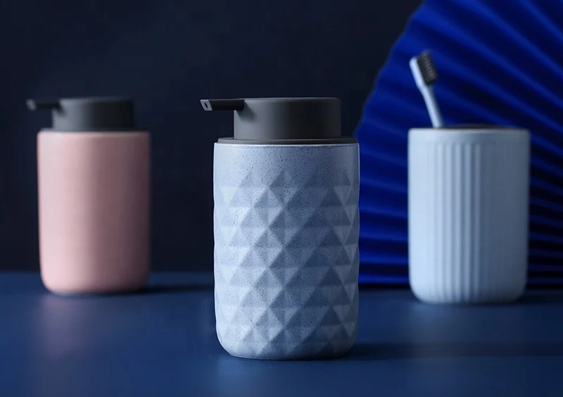 
Multicolor ceramic single bottle liquor dispenser liquid soap lotion pump bottle 