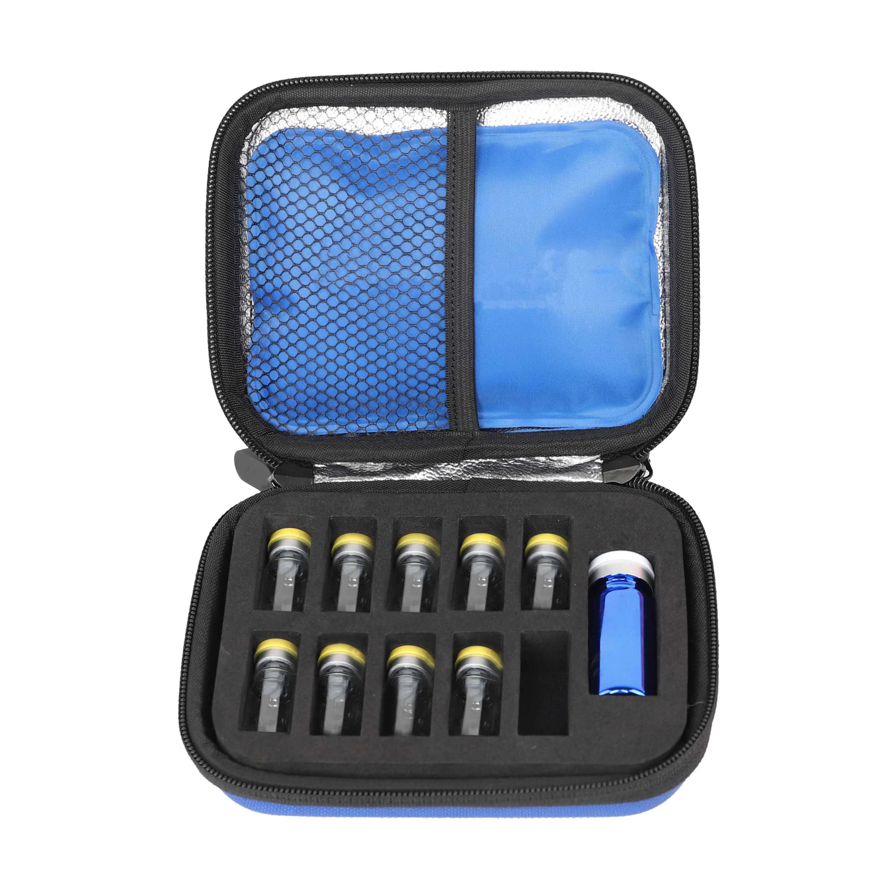 Shbc Custom Insulin Syringe Cooler Box For Traveling Carrying For Diabetics With Pill Bottle