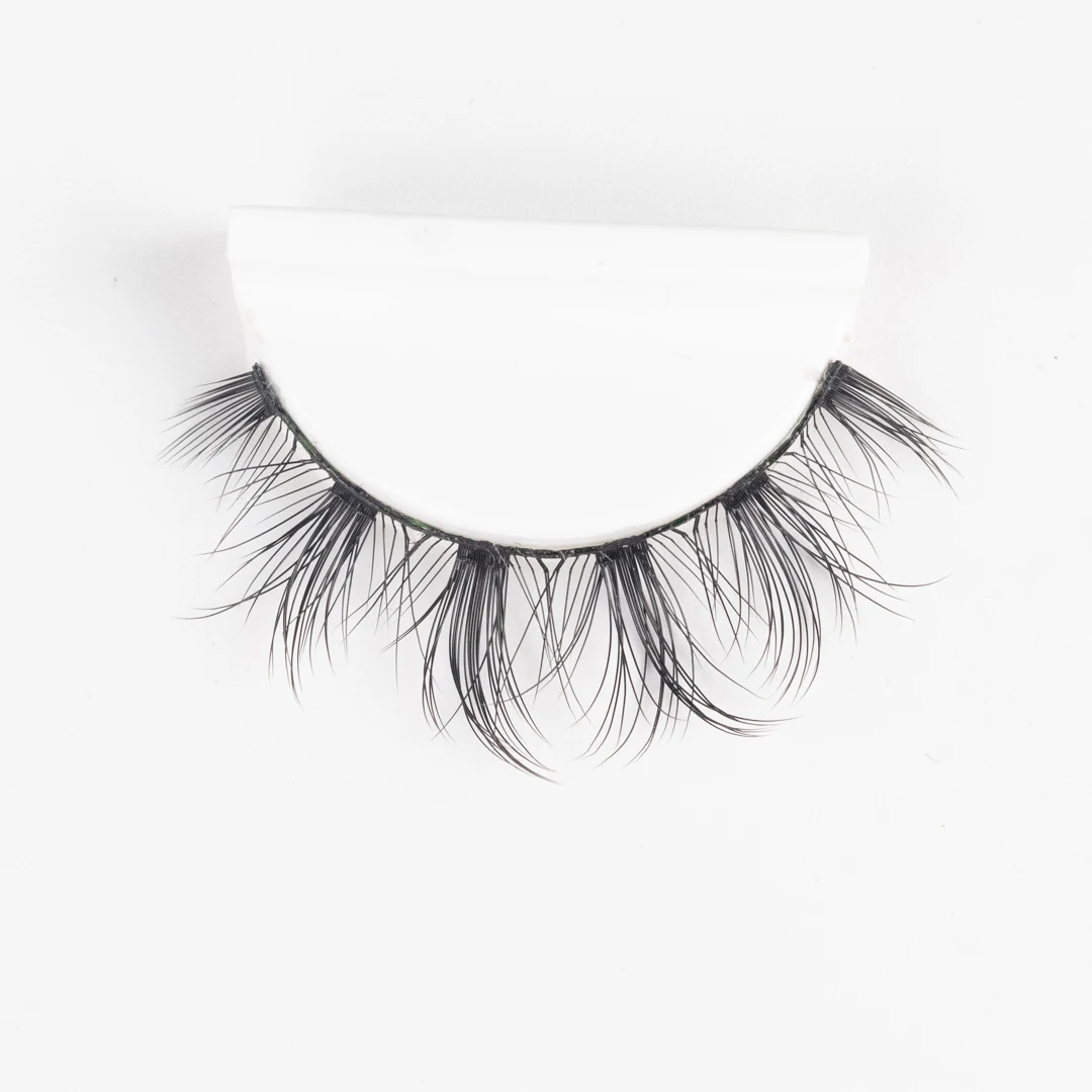 

YH2007 Private Label Individual Eyelash Extensions Faux Mink Eyelash Synthetic Layered Eyelashes, Natural black