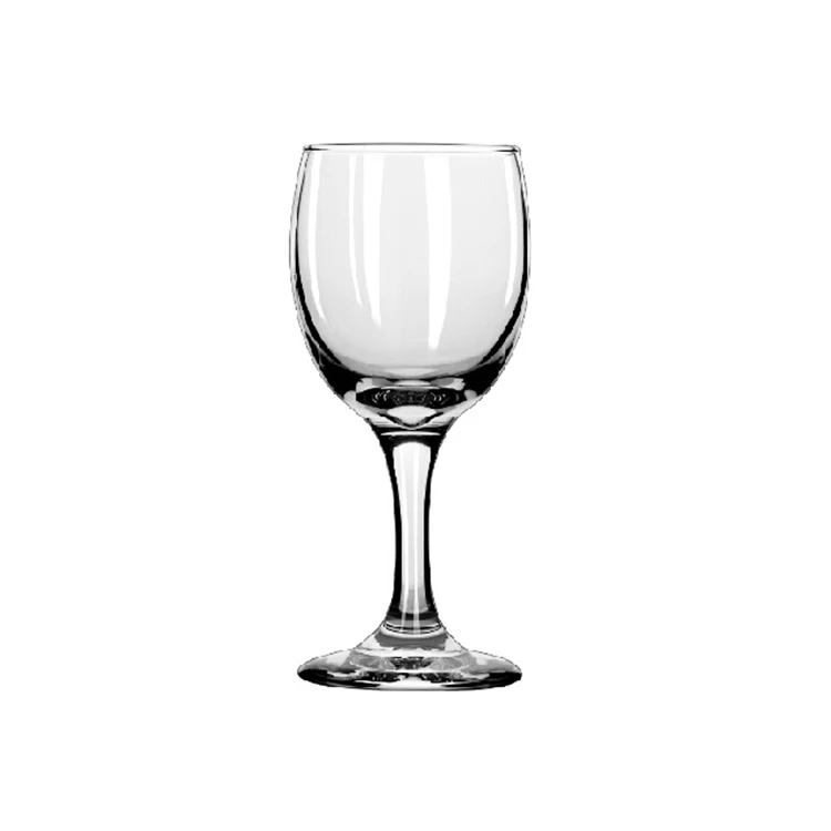 

Cheap Customized logo 185ml transparent Red wine glass for party