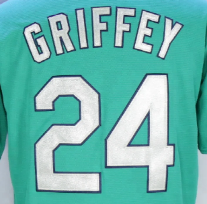 Source Customized Ken Griffey Jr #24 Green Best Quality Stitched