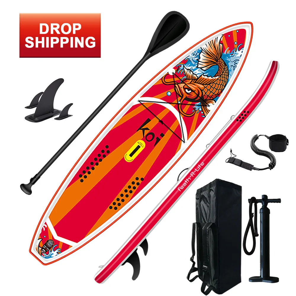 

FUNWATER drop shipping sup paddle board quality sup board cheap surfboards for sale hydrofoil board, Red