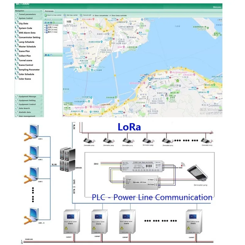 

Intelligent Street Lighting Management System using Hybrid solution Wireless Transmission and Power Line Carrier Communication