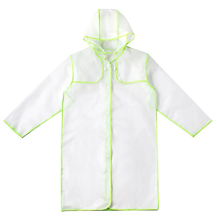 

170g 0.14mm Thicken Durable Plastic EVA Raincoat Motorcycle Waterproof Rain Coat For Adult, Black
