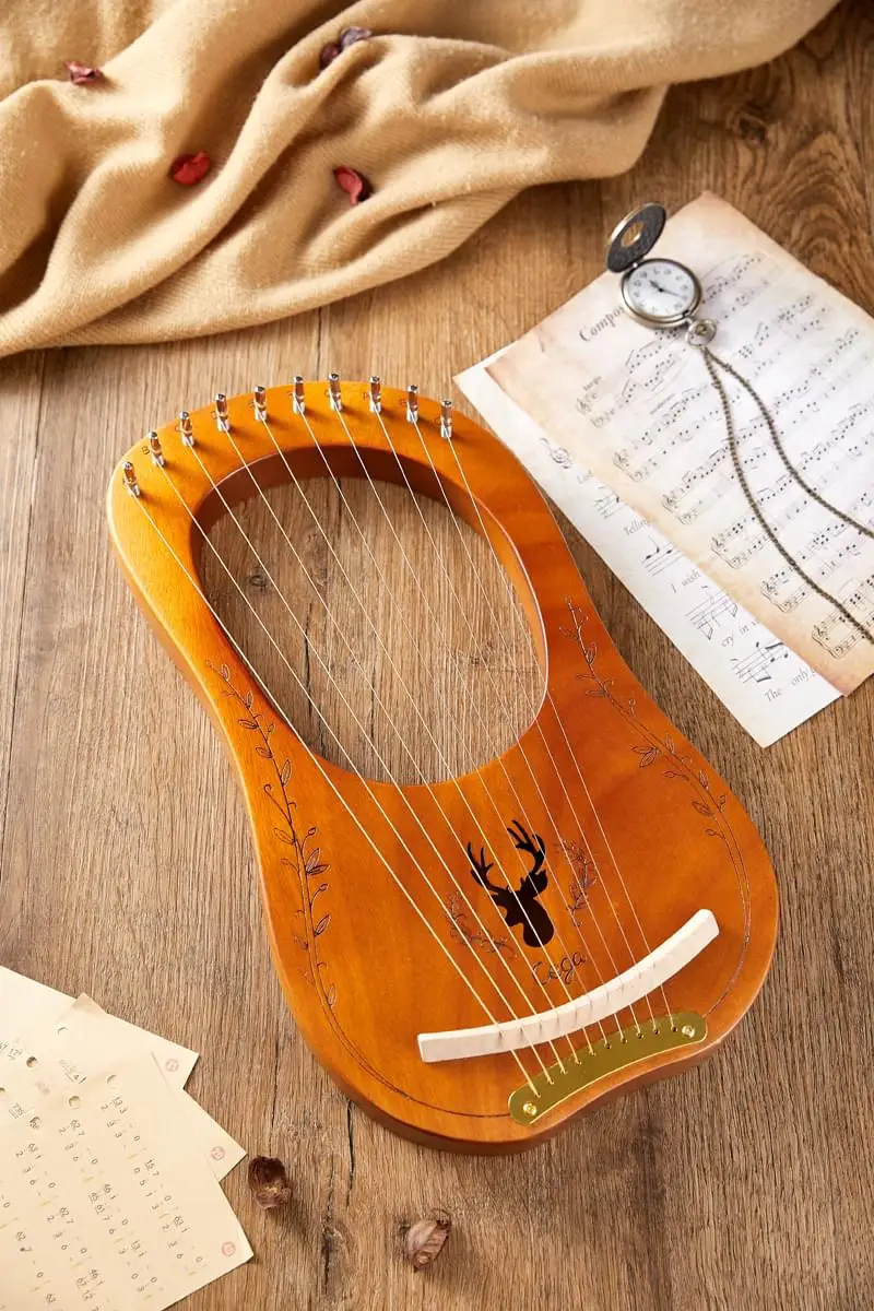 cega木制迷你竖琴七弦琴10弦其他乐器