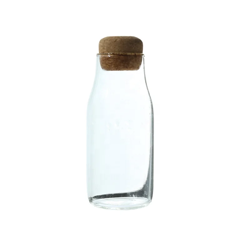 

High Borosilicate Glass Airtight Canister Storage Jar Cork stopper Lid Jar Candy Glass Jar, Colourless