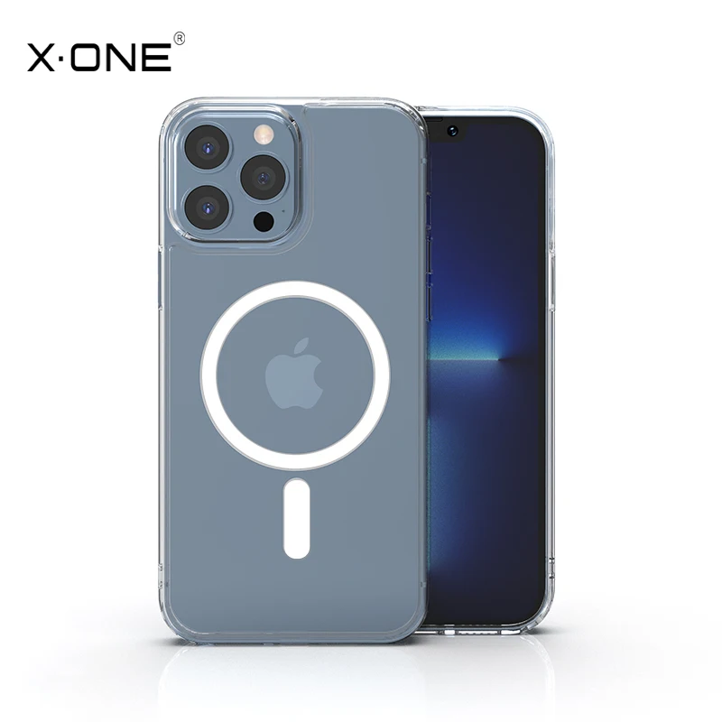 

X-ONE High quality Shockproof Phone case Clear TPU PC Magnetic Transparent Phone Case For iPhone 12 13 Pro Max Cover