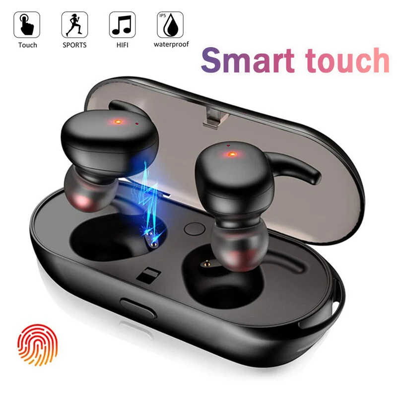 

Houc Y30 TWS Wireless Bt Earphone Noise Cancelling Headset 3D Stereo Sound Music In-ear Earbuds