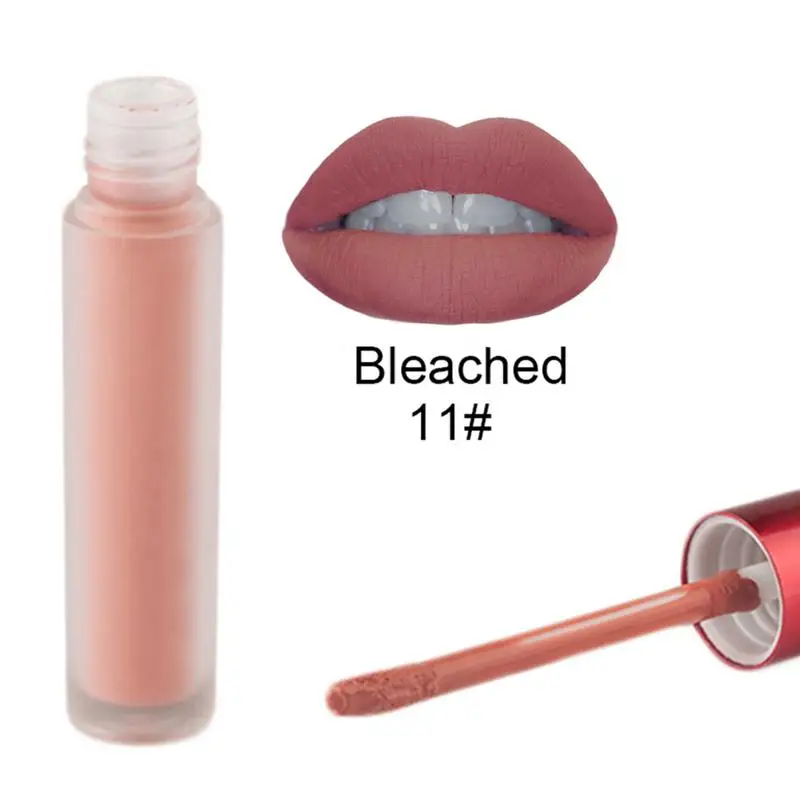 

12colors Optional Matte Lip Gloss Does Not Stain The Cup Does Not Fade With Frosted Bottle For Professional Or Daily Use 1pc