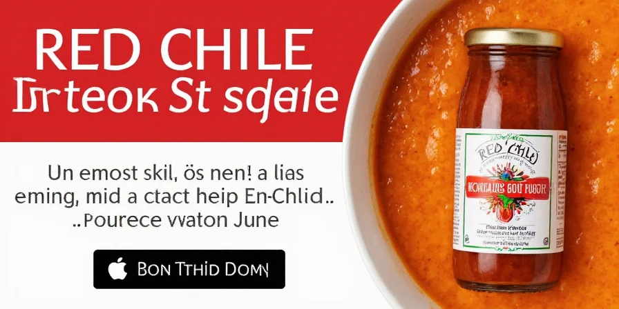Jars of red chile enchilada sauce in the fridge