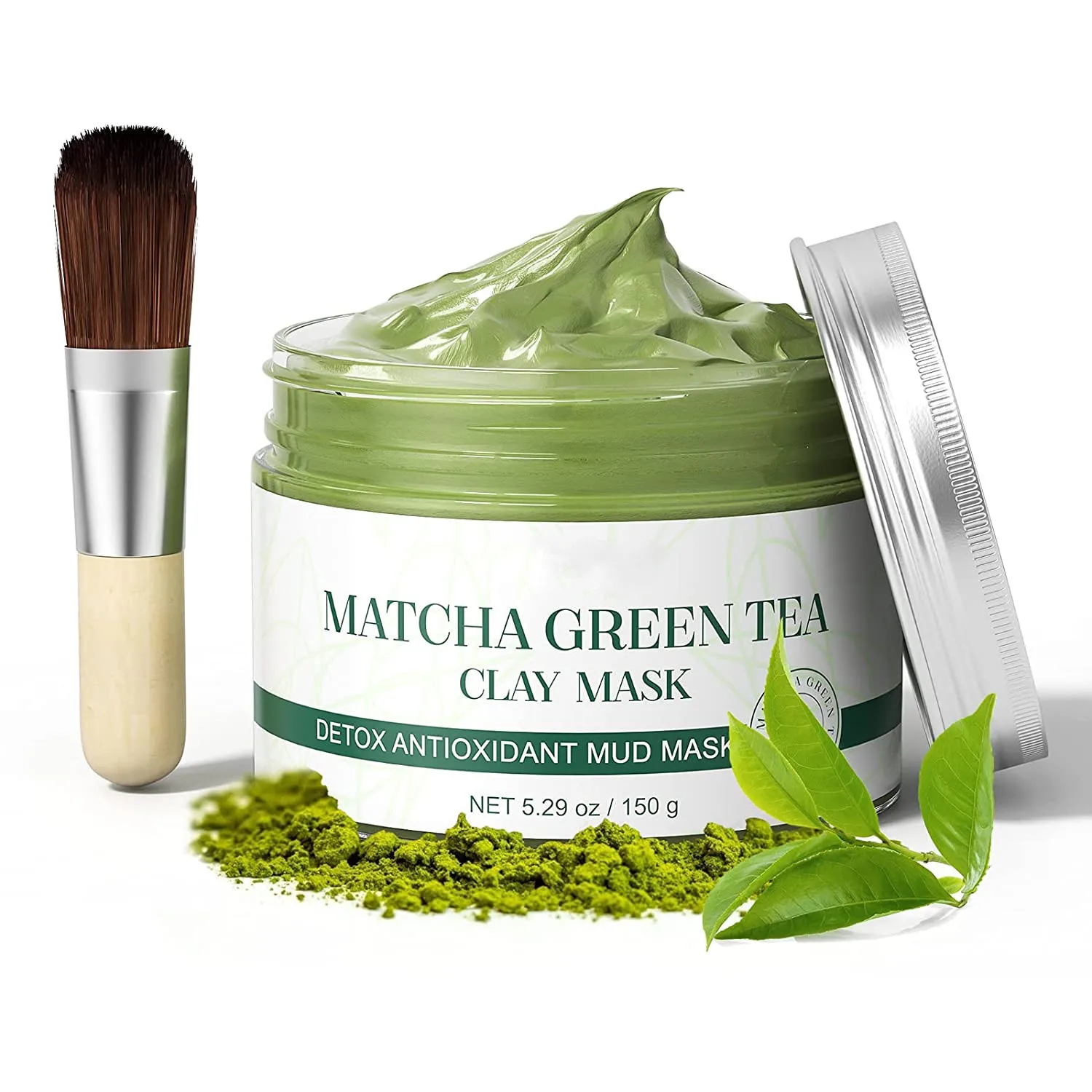 

Original Beauty Greentea Detox Oil Cleansing Mask Cream Detoxifying Clay Mask French Disposable Green Tea Face Hemp Mud Mask Oem