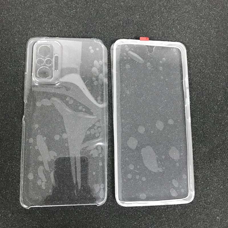 

Smart Mobile Phone 360 Full Cover TPU PC Protective Case For Xiaomi Redmi Note 10 Pro Note 9S 11 12 Pro Max, Transparent