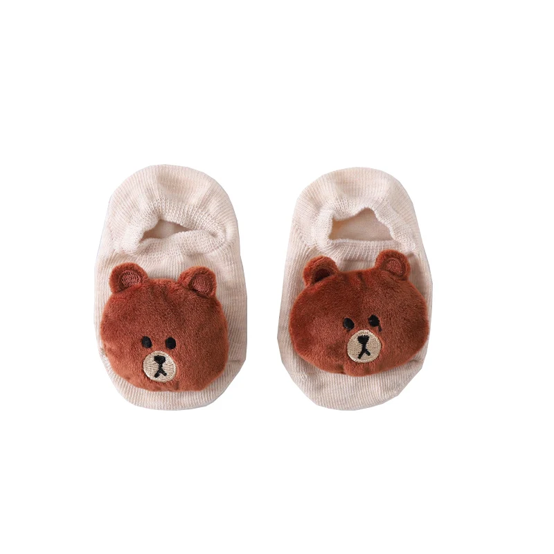 

2020 wholesale baby cute children invisible socks dispensing non-slip 3D cartoon cotton doll socks, Picture