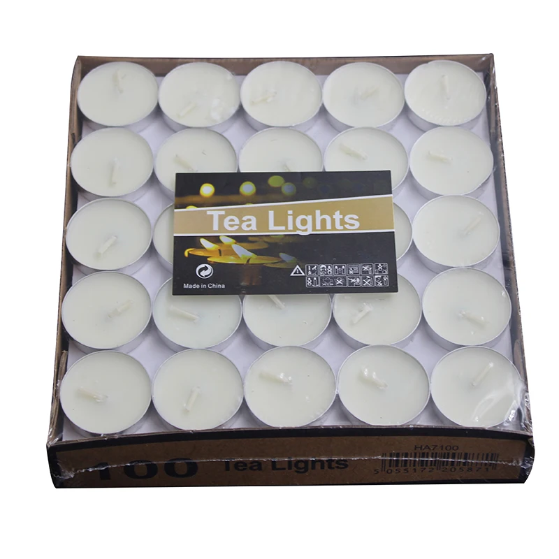 

50 Pack 2hrs Wholesale Best Price Shopping Paraffin Wax Colorful Tea Light Beautiful Tea Light Candle