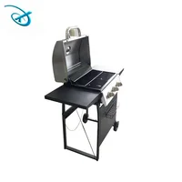 

smokeless gas safety door design with grill skewer bbq grill