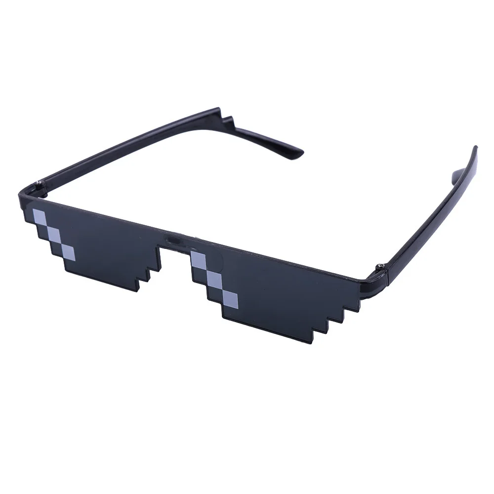 

Teenyoun 2021 New Deal with it glasses Thug Life glasses Pixel Ladies Men's Sunglasses Black Mosaic Sunglasses Hot Products