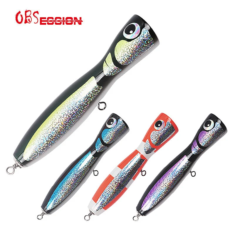 

WD117 Big Fishing Lure Wood Popper 215mm Popper Lure Fishing Popper 120g Salt Water Trolling Lures