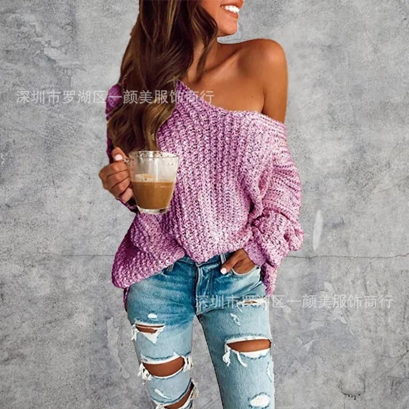 
LO-20101101 Custom Sweater Manufacturer Women Sweater Knit Sweaters 