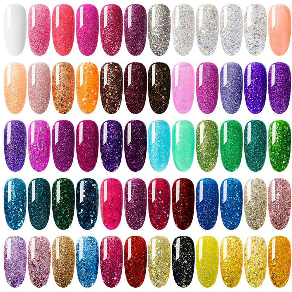 

Nail Polish 10ml Soak Off Polish UV Led Gel Polish for Manicure Kit Nail Art Salon Nail Design Kit, More than 200 colors