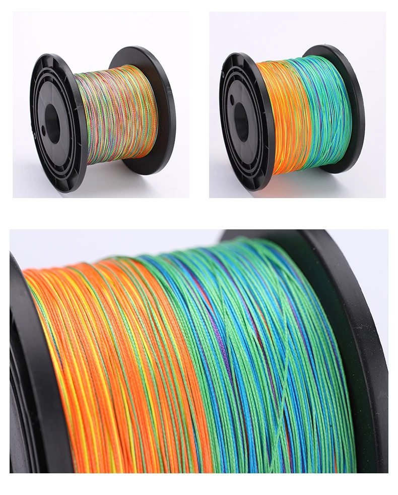 wholesale 编织钓鱼线复丝线8股500米编织钓鱼线多色批发线钓鱼线