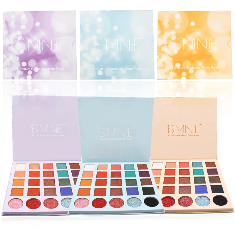 

2021 Cosmetic OEM Waterproof Vegan 25 Color Cosmetics Makeup Eyeshadow Palette