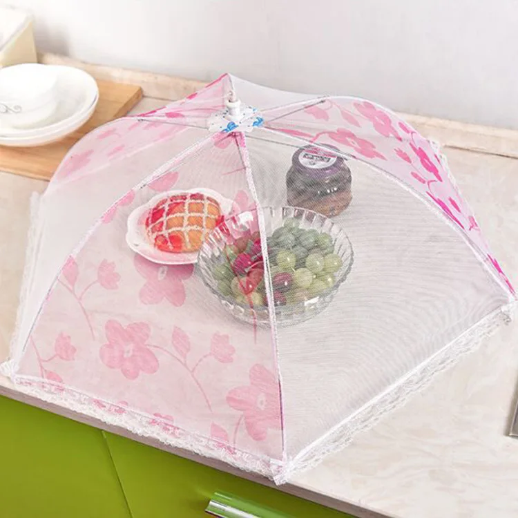 

Kitchen Lace Folding Circular Table Cover Fruit Fly Proof Food Cover