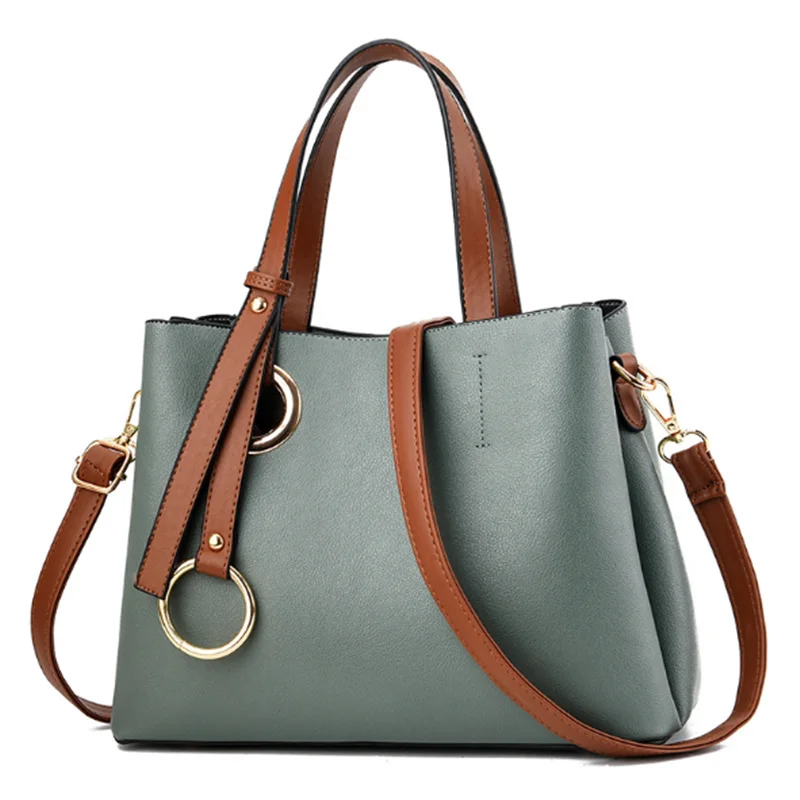 

Hot Selling Autumn Winter Bucket Bag Good Quality PU Leather Ladies Handbags, Red / khaki / black / green / pink / grey / brown