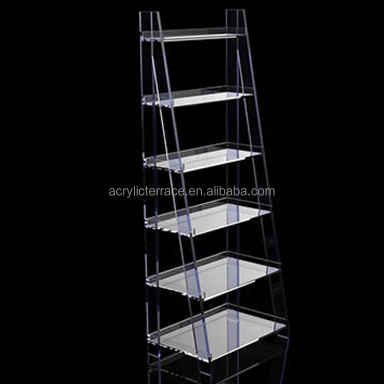 Multi Tier Clear Acrylic Floor Standing Storage Shelf Buy Multi Tier