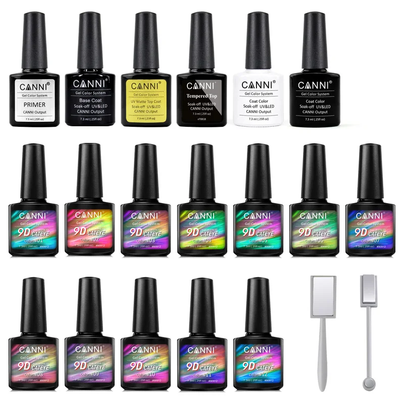 2023 Newest Canni 9d Chameleon Cat Eye Nail Gel Soak Off Gel