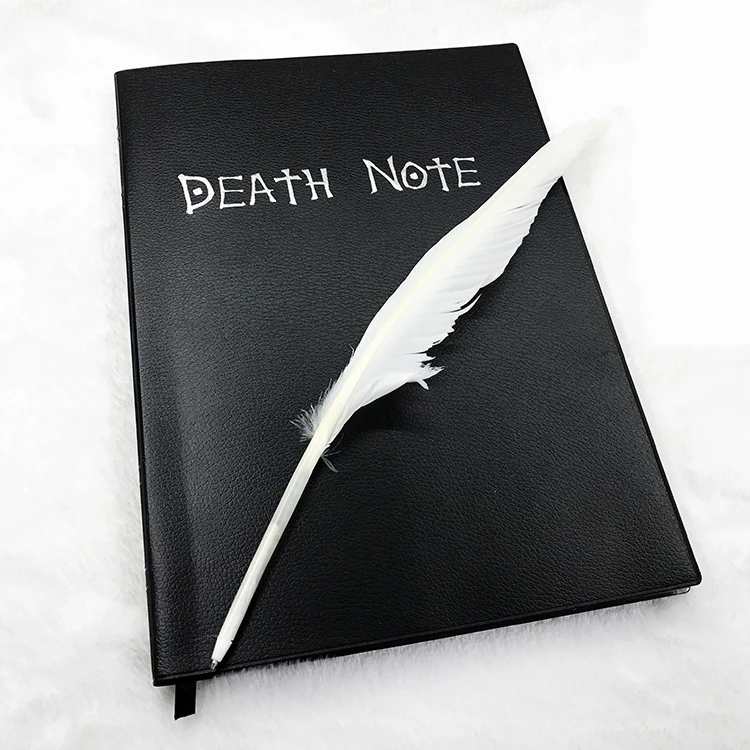 

Increase and thicken anime notebook death notebook with feather pen deathnote