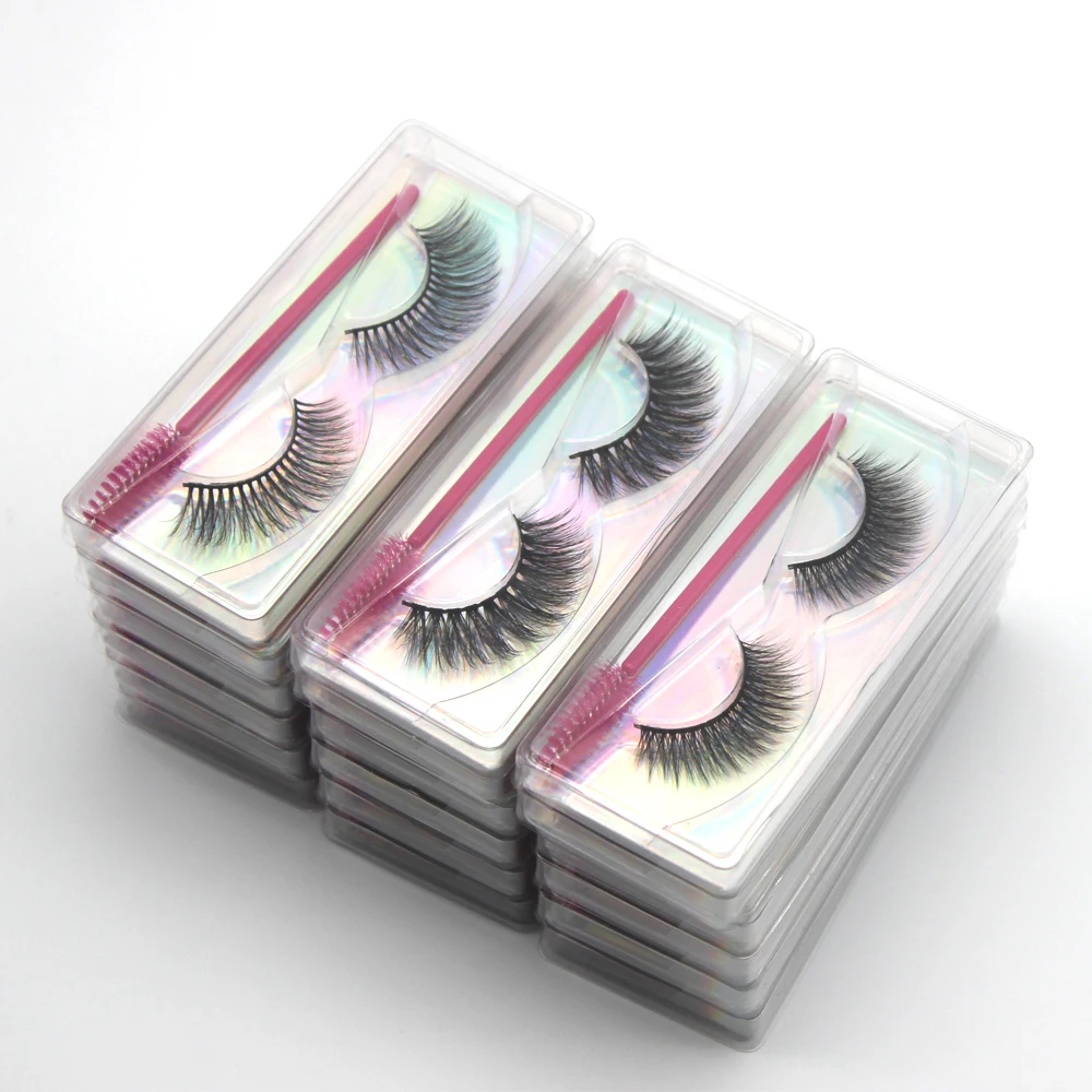 

Damepapil 50 Pairs UPS Free Shipping Wholesale Natural Long Lashes 3D, Faux Mink Full Strip Lashes, Natural Black 3D Lashes Bulk, 3d strip lashes