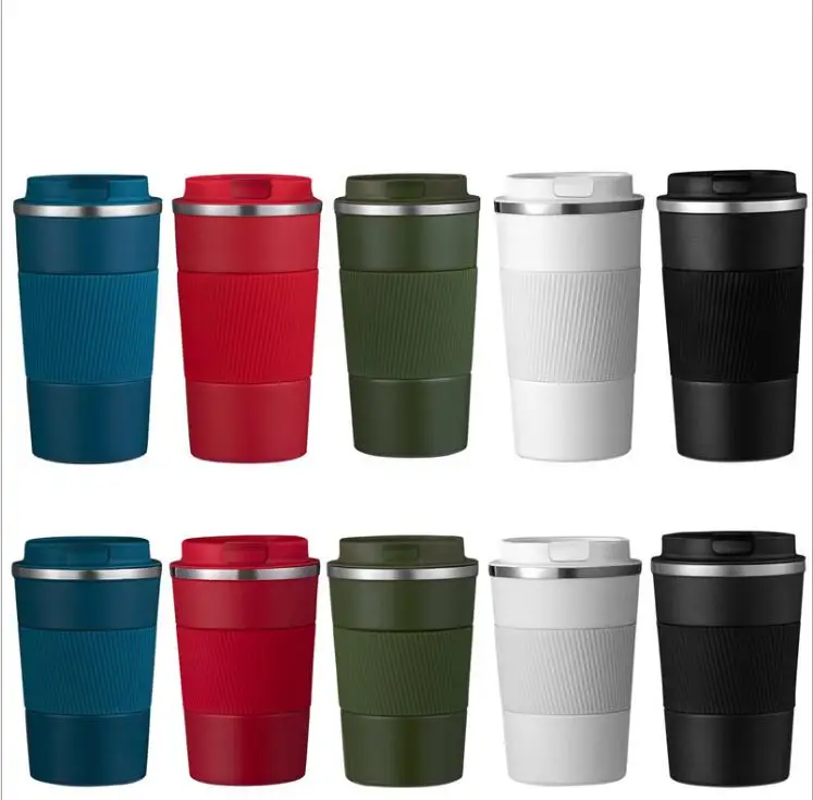 

Private Label Powder Coating Stainless Steel Mug Engraving Double Wall Vacuum Insulated Stainless Steel Coffee Mug With Lid, Red white black blue army green
