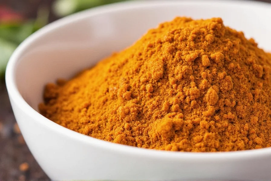 Toasting curry powder in a skillet