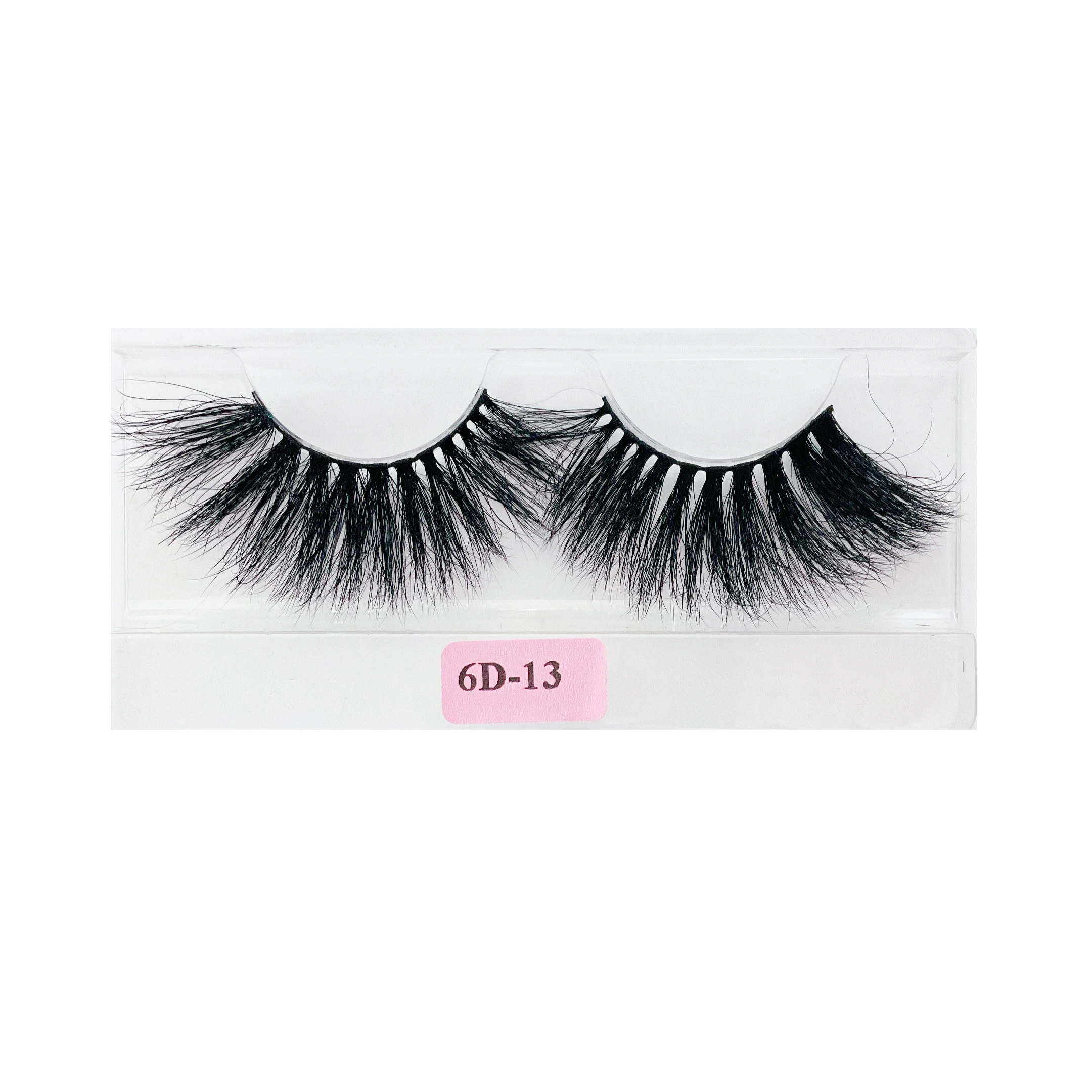 

Hot Sale 6D 100% Mink Eyelashes Customized Boxes, Black