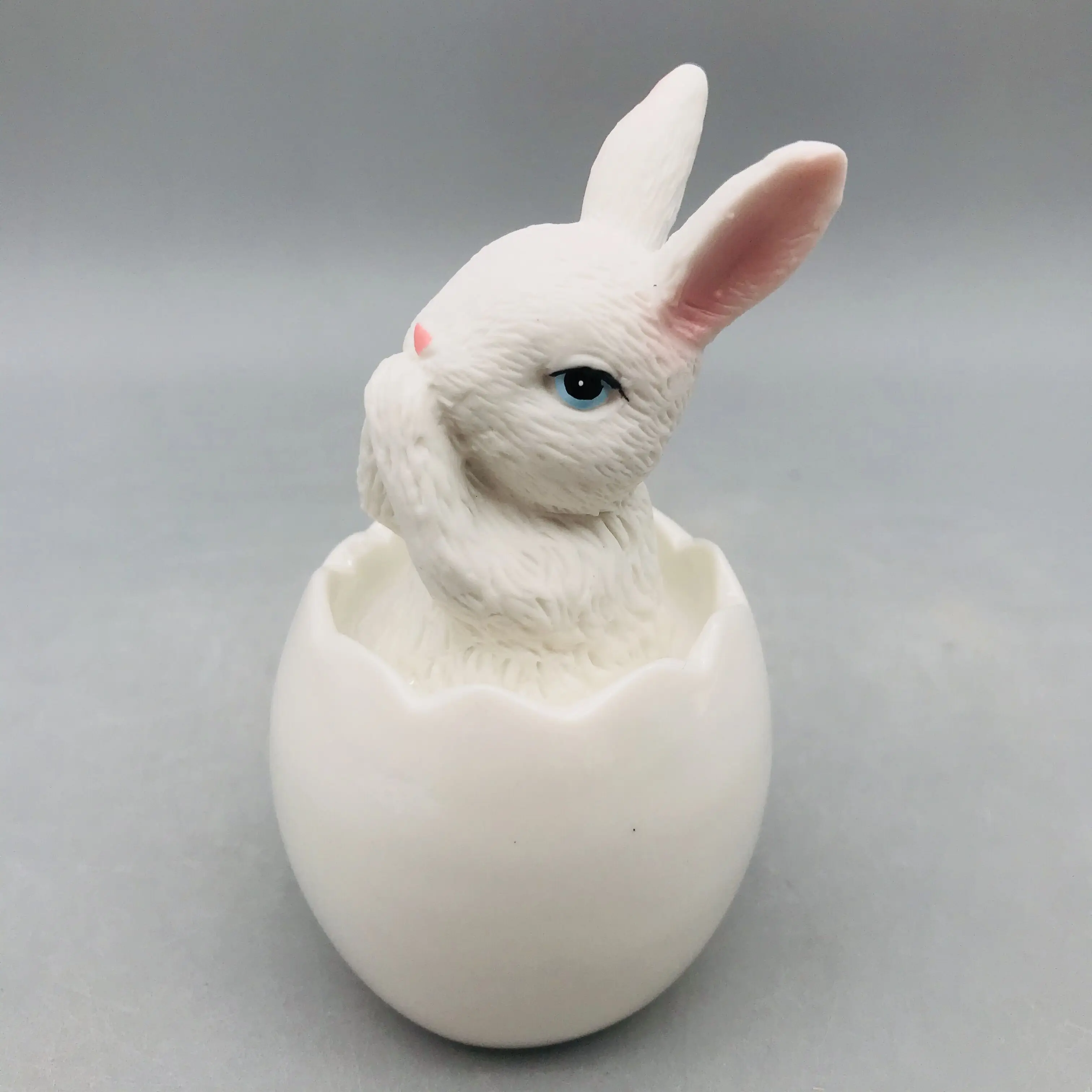 个性陶瓷小兔子摆摆彩饰圣诞包包陶瓷