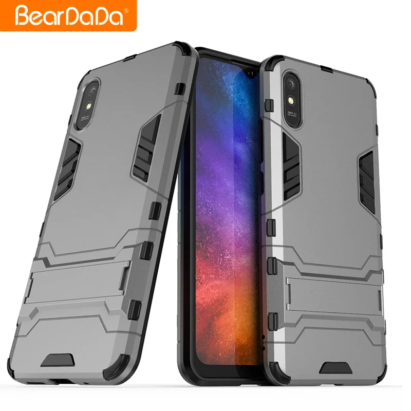 

Back Case For Redmi Note 7 9a Cover Wholesale TPU PC Kickstand Custom Phone Case For Xiaomi Redmi Note 7 Pro