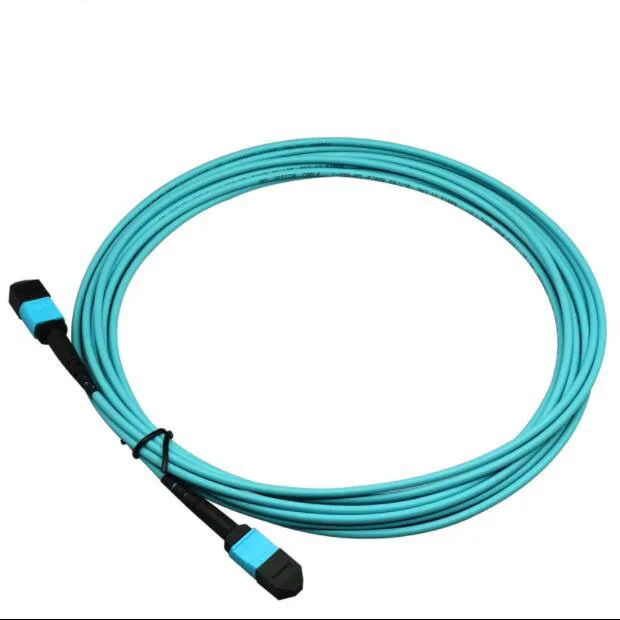 8 core 12 Core 24 Core Fiber Optical MPO MTP Female Patch Cord OM3 OM4 3.0mm customize length SM OM3 OM4
