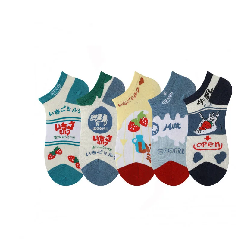 

Cheap korean fashion ankle cartoon socks for women low cut socks, Custom color