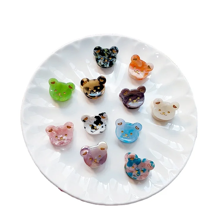 

New hot Customizable selling multicolor mini acetate claw clip Cute girl hair clip
