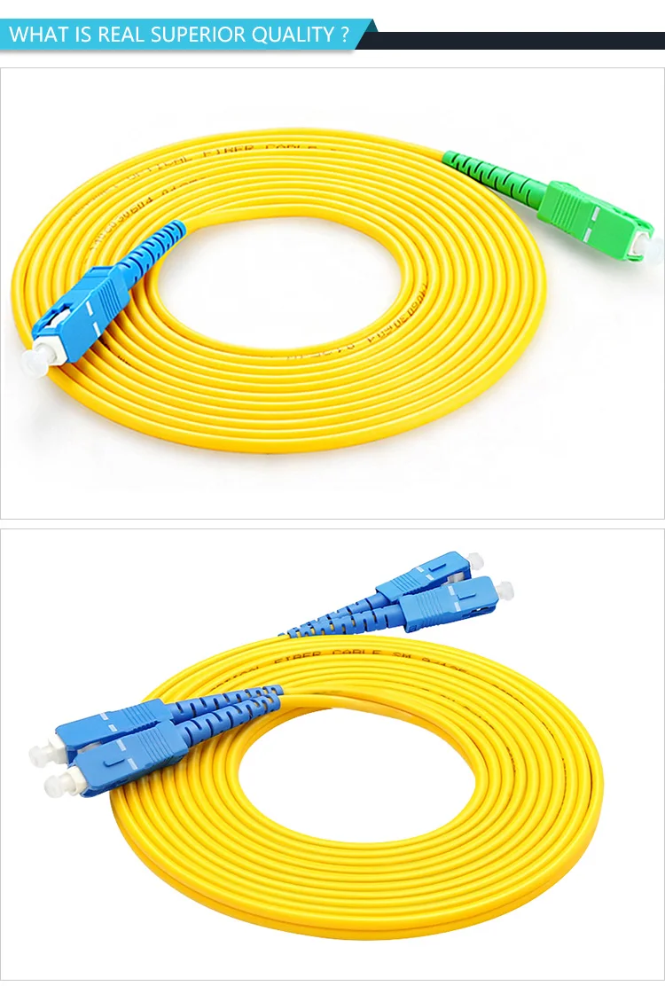 Sc/upc Fiber Optic Pigtail Cable G657 Extrusion 2mm Sc To Sc Patch Cord ...