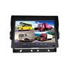 7 Inch Heavy Duty DC12V-24V Stand Alone Car AHD Quad Monitor With 360 degree all round 4 Channel AHD Camera Input