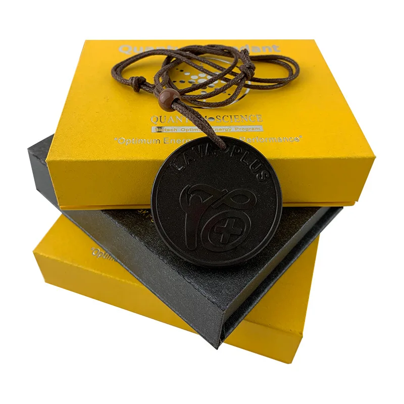 

Energinox EMF Protection Negative Ion Energy Volcanic Lava Scalar Energy Quantum Pendants with Gift Box and Energy Card