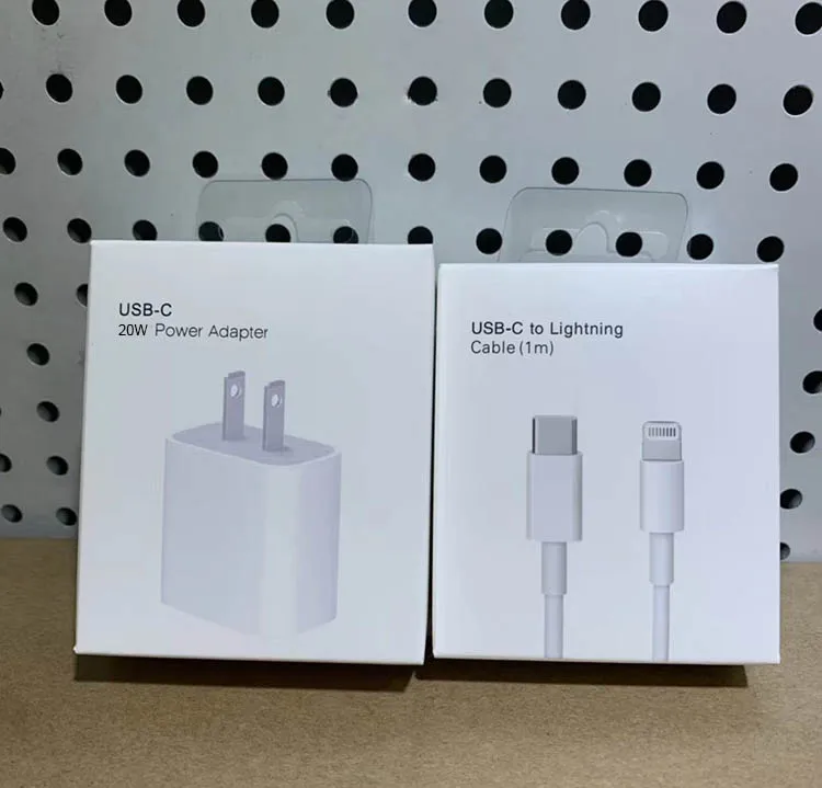 

20W Charger Type c pd charger USB C Power Adapter QC 3.0 Fast Charging Wall Charger with cable for Apple iPhone 12 Pro max 11