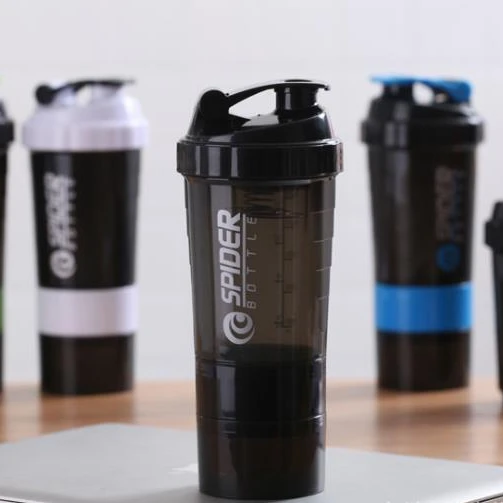 

Factory Direct Sales BPA Free plastic shaker bottle gym Protein shaker Cup, Transparent / black