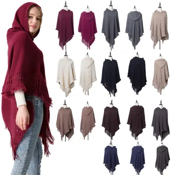 ladies hooded poncho