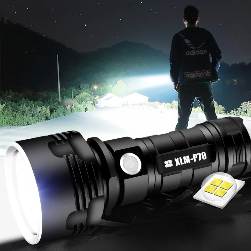 1000 Lumen Super Bright Shenyu P70 Led Sorce 26650 Battery High Power Style Led Strong Torch Flash Light Rechargeable Flashlight