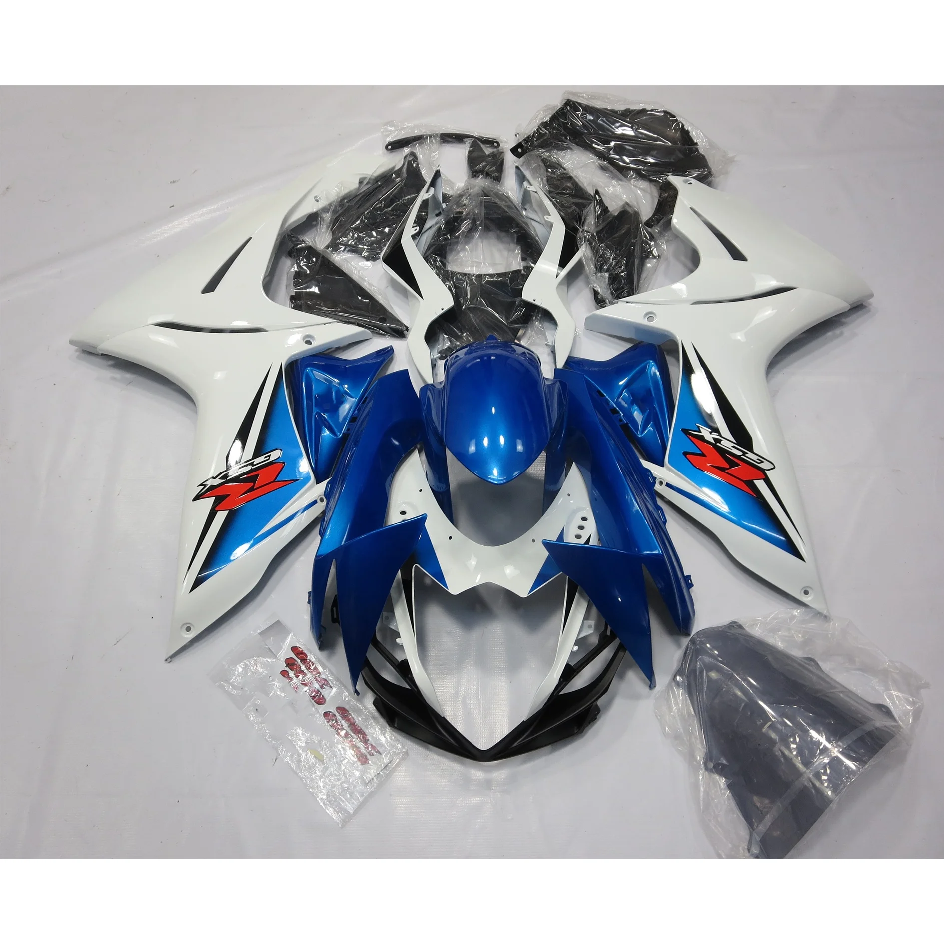 

2022 WHSC Blue Black White Motorcycle Accessories For SUZUKI GSXR600-750 2011-2016 K11 Motorcycle Body Systems Fairing Kits, Pictures shown