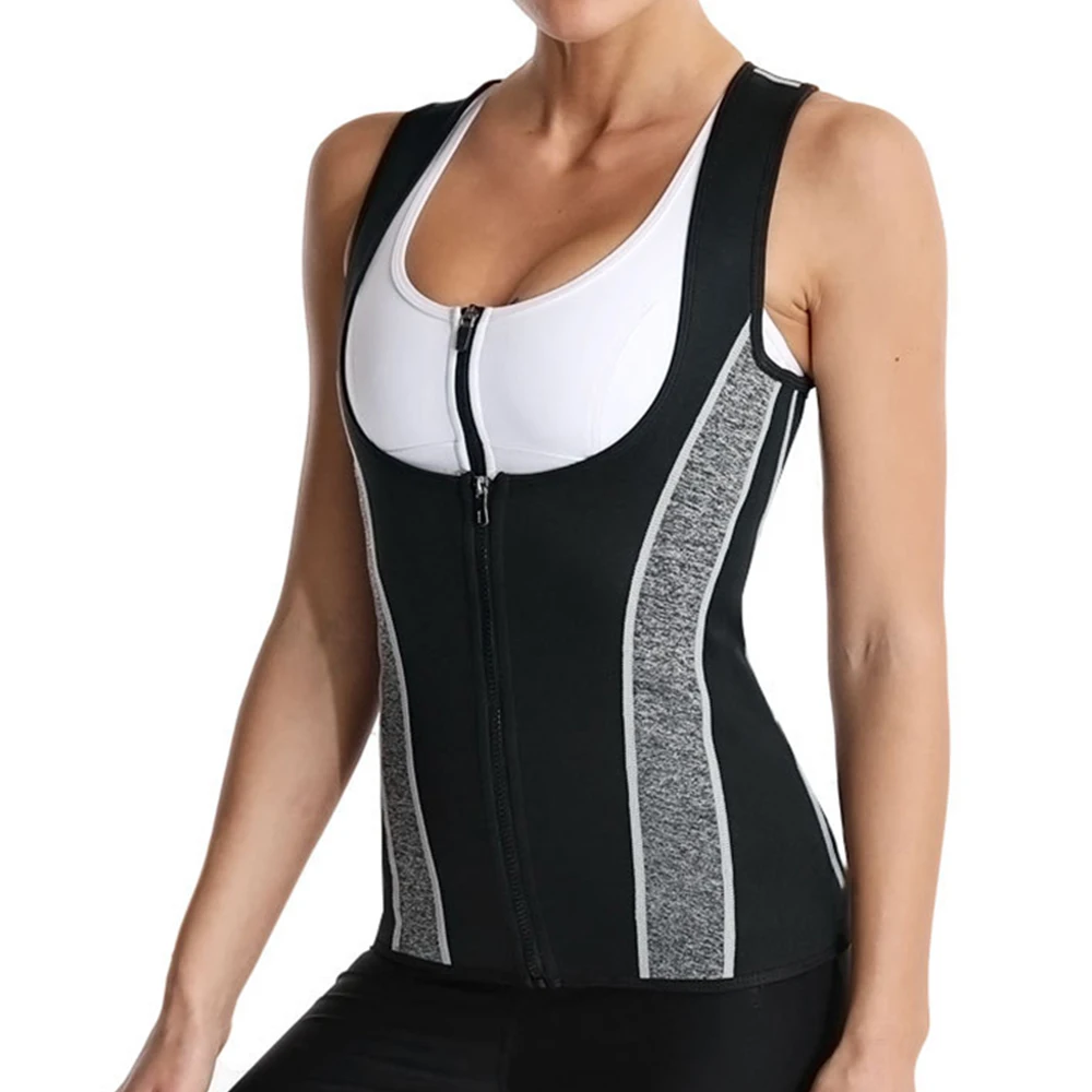 

Neoprene Body Shaper Gym Workout Tank Top Sauna Waist Trainer Corset Vest for Weight Loss Hot Sweat Weight Loss Sauna Vest